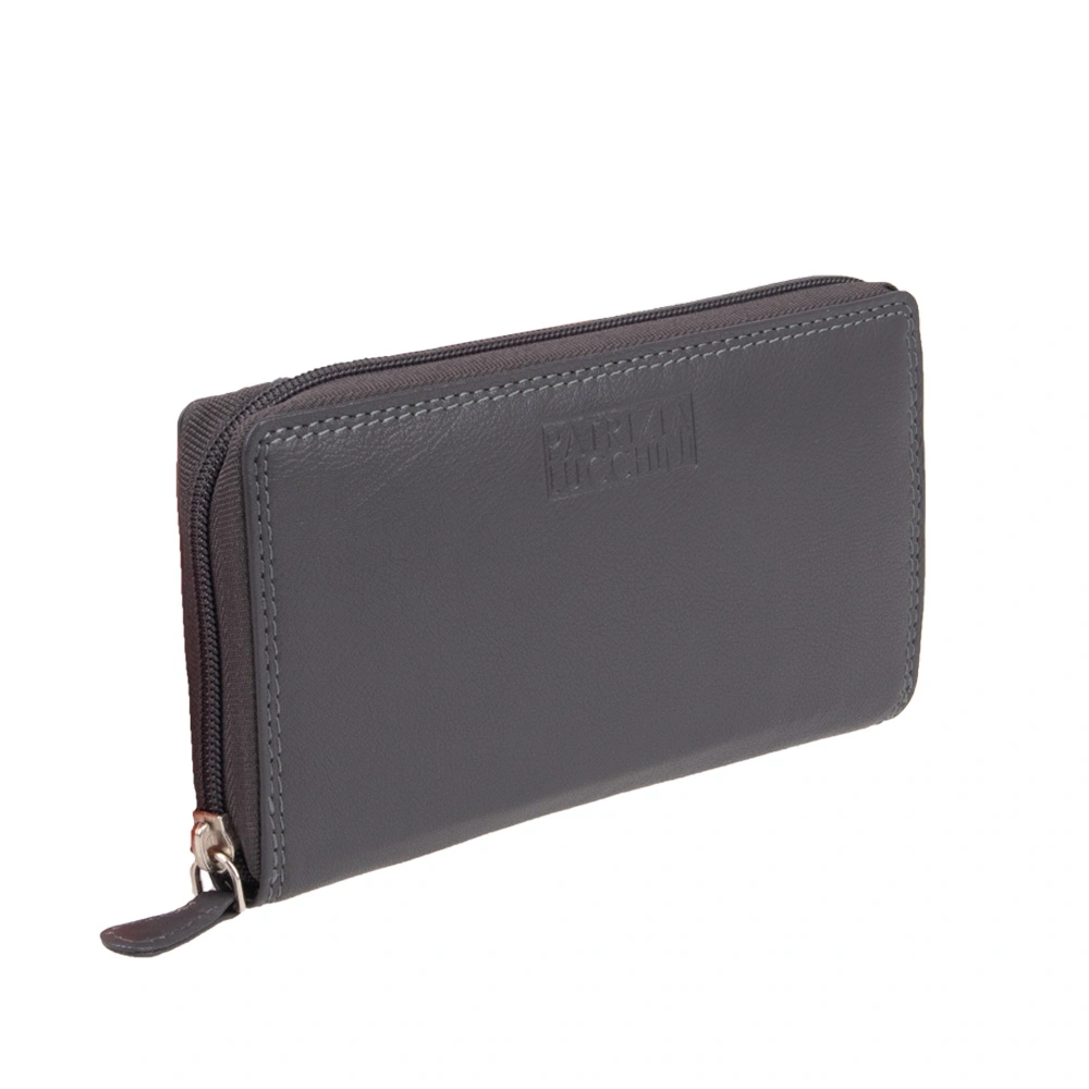 Portofel dama din piele naturala Patrizia Lucchini PL1699, Gri, #3, Bagsy