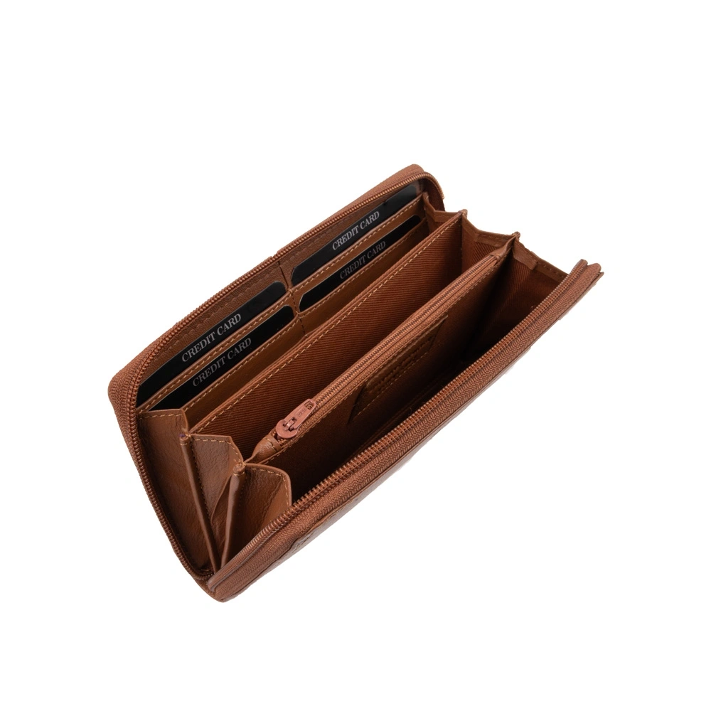 Portofel dama din piele naturala Patrizia Lucchini PL1699, Cognac, #4, Bagsy