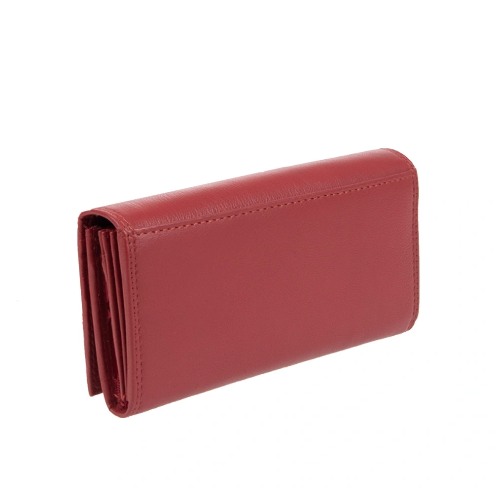 Portofel dama din piele naturala Antonia Moretti AM1690, Rosu, Nr. 3, Bagsy