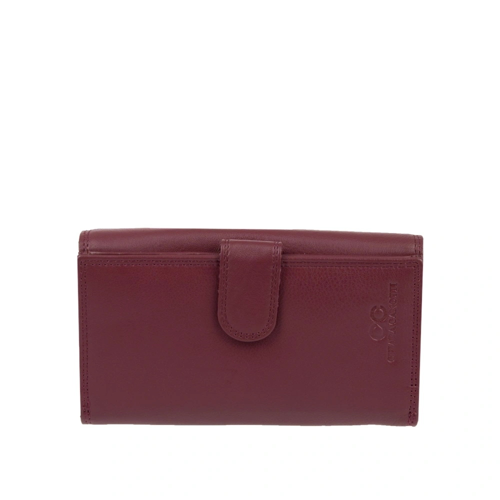 Portofel dama din piele naturala Chiara Canotti CC1674, Visiniu, Nr. 2, Bagsy