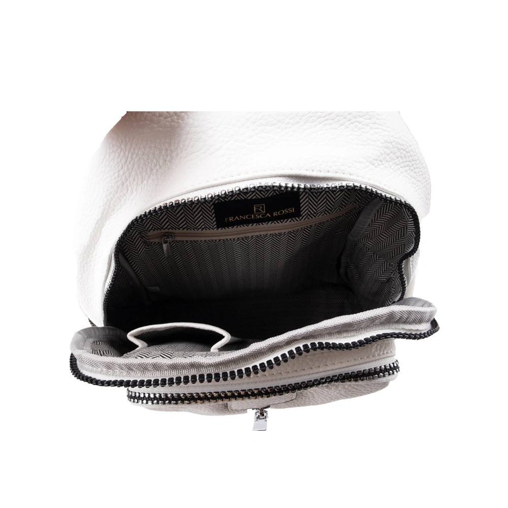 Rucsac dama Francesca Rossi FR6490, Alb, #3, Bagsy