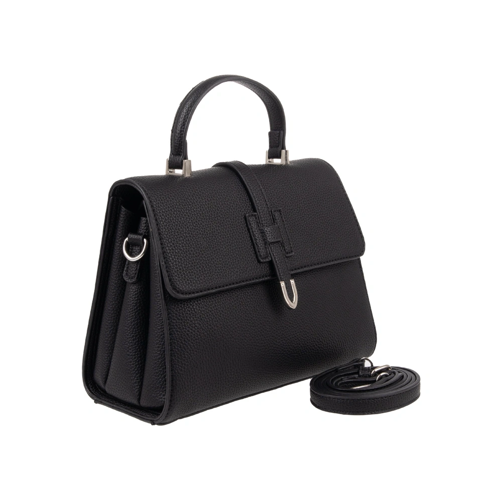 Geanta de mana din piele ecologica Francesca Rossi FR6492, Negru, #2, Bagsy