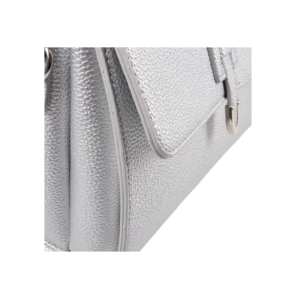 Geanta de mana din piele ecologica Francesca Rossi FR6492, Argintiu, #5, Bagsy