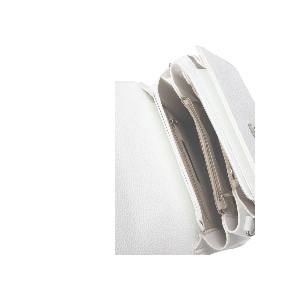 Geanta de mana din piele ecologica Francesca Rossi FR6492, Alb, #3, Bagsy