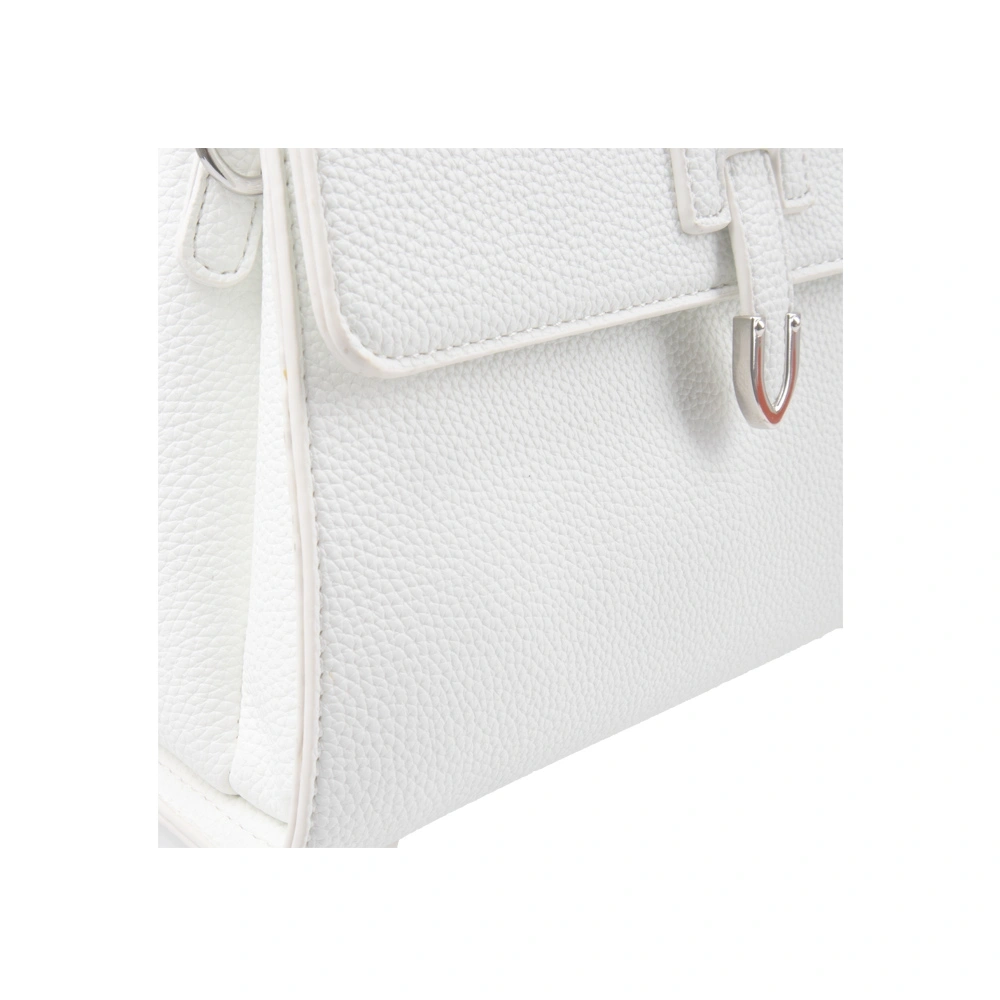 Geanta de mana din piele ecologica Francesca Rossi FR6492, Alb, #2, Bagsy