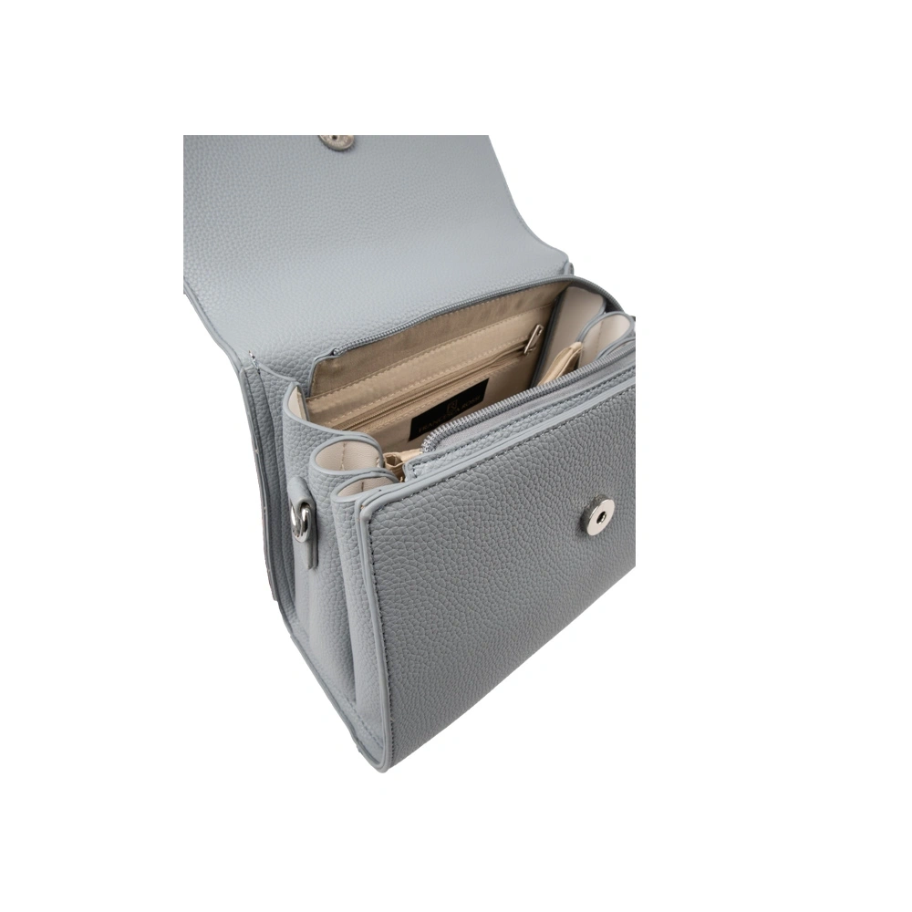 Geanta de mana din piele ecologica Francesca Rossi FR6492, Albastru deschis, #4, Bagsy