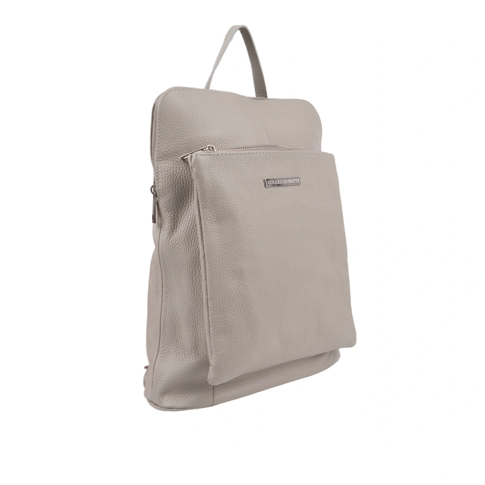 Rucsac din piele naturala Chiara Canotti CC1244, Gri, #3, Bagsy