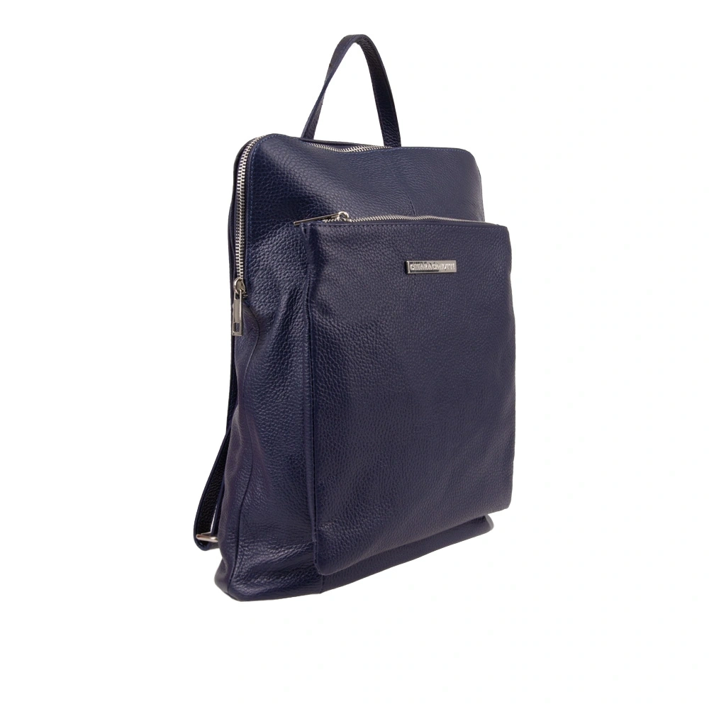 Rucsac din piele naturala Chiara Canotti CC1244, Albastru inchis, #2, Bagsy