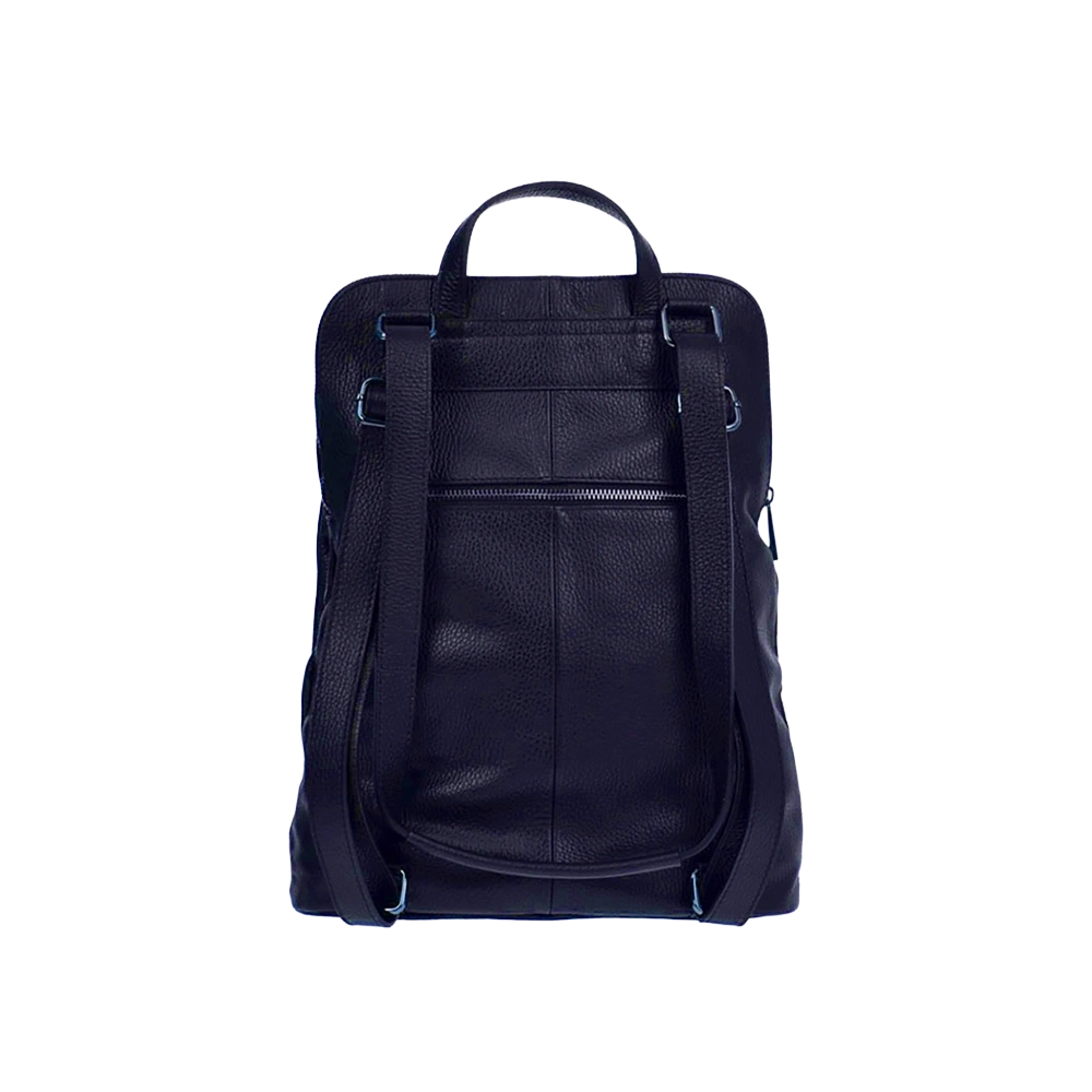 Rucsac din piele naturala Chiara Canotti CC1244, Albastru inchis, #3, Bagsy