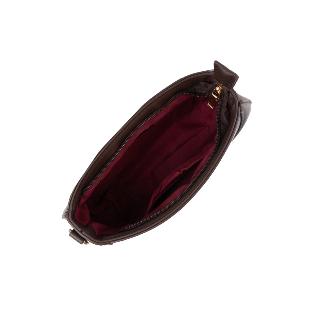 Geanta de umar din piele ecologica Francesca Rossi FR6531, Maro inchis, Nr. 4, Bagsy