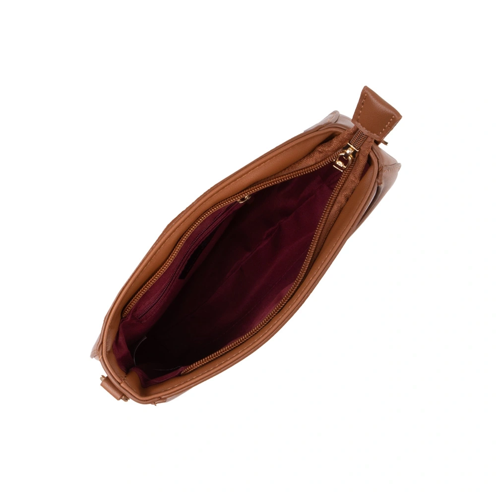 Geanta de umar din piele ecologica Francesca Rossi FR6531, Maro, Nr. 4, Bagsy