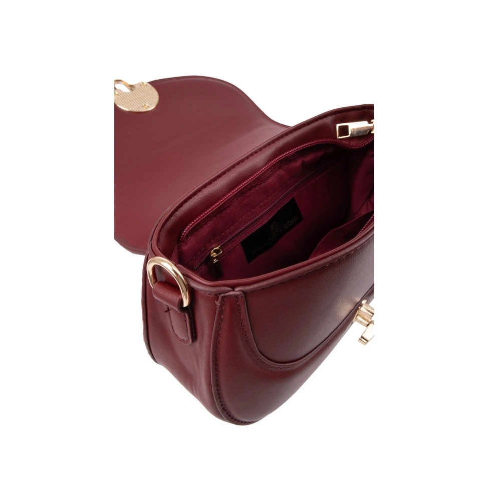 Geanta de umar din piele ecologica Francesca Rossi FR6531, Rosu, Nr. 5, Bagsy