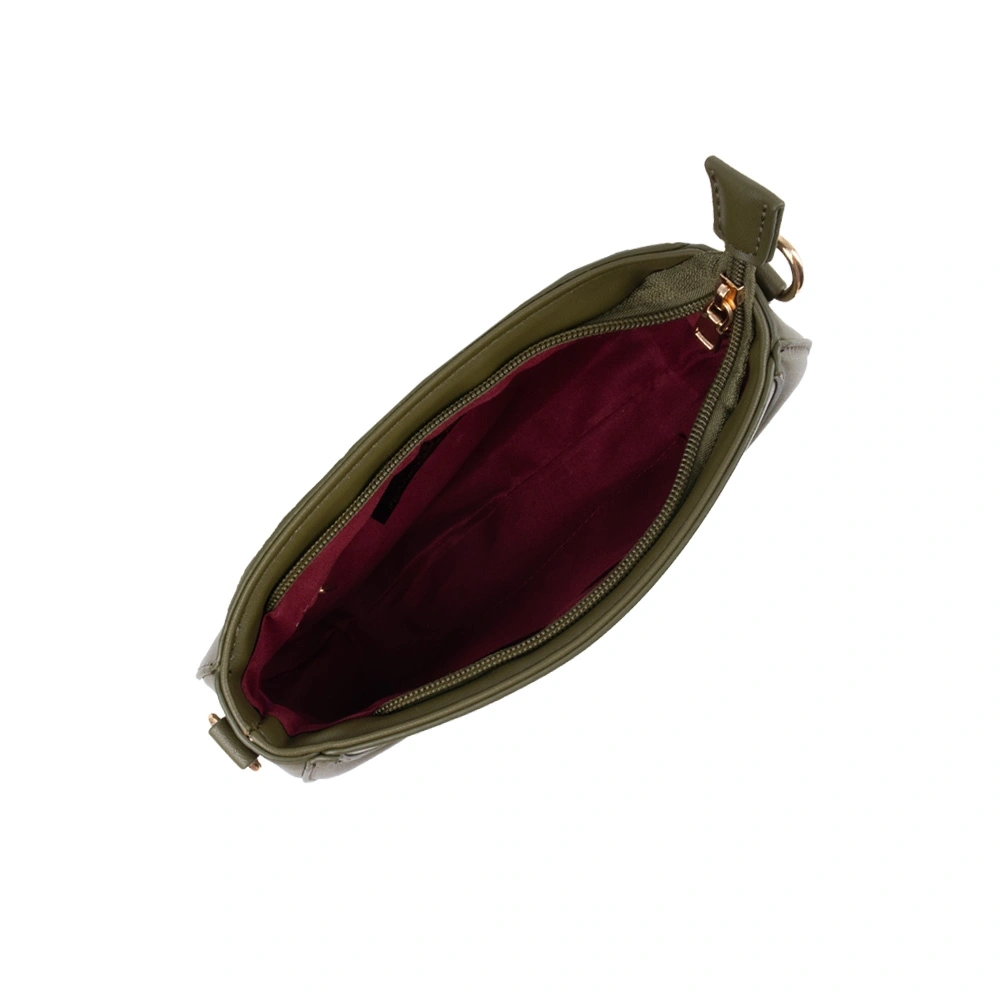 Geanta de umar din piele ecologica Francesca Rossi FR6531, Verde, #4, Bagsy