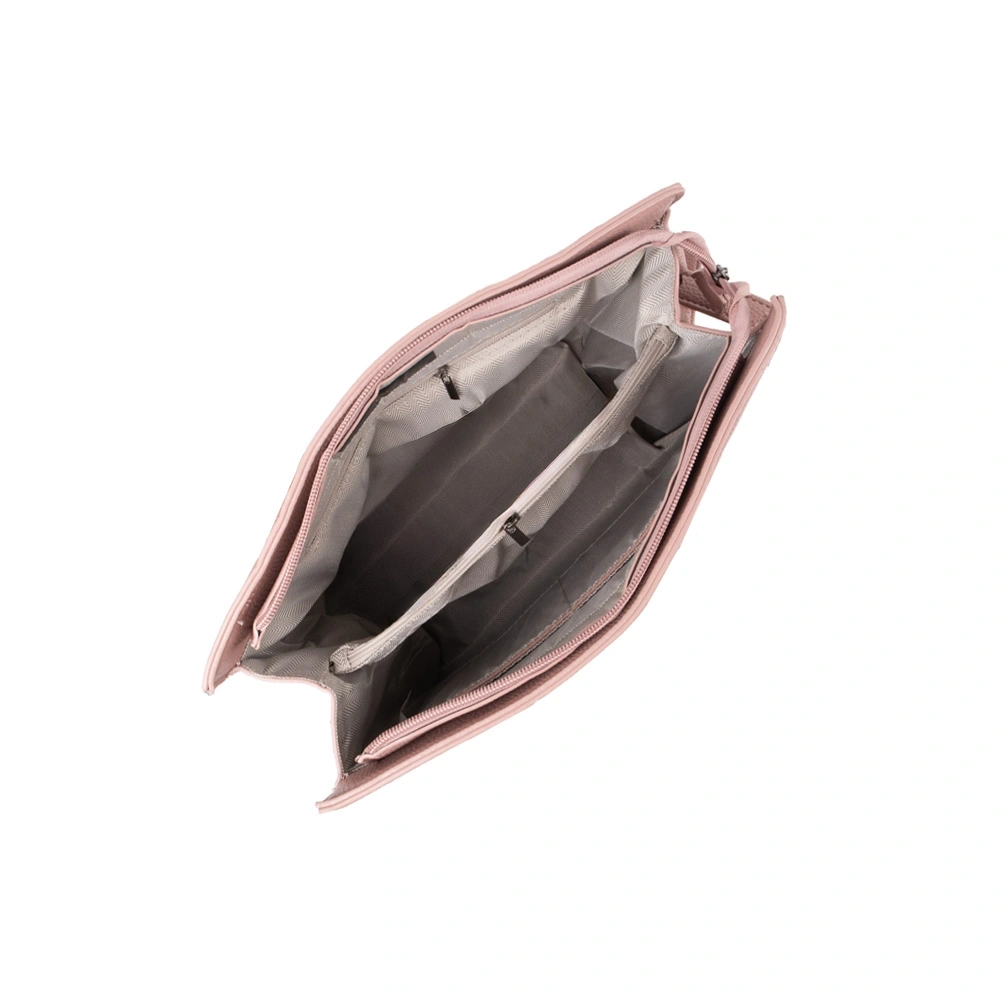 Geanta de mana din piele ecologica Francesca Rossi FR6532, Roz, Nr. 5, Bagsy