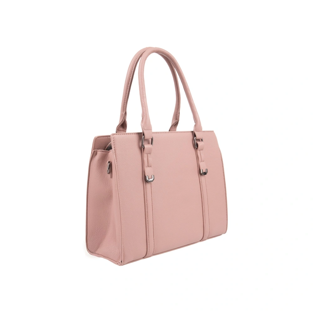 Geanta de mana din piele ecologica Francesca Rossi FR6532, Roz, Nr. 2, Bagsy