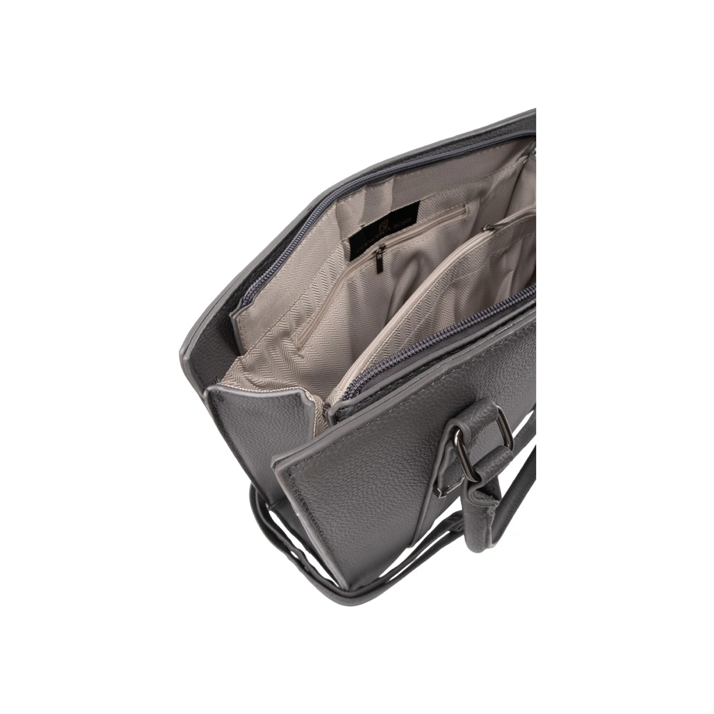 Geanta de mana din piele ecologica Francesca Rossi FR6532, Gri, #4, Bagsy