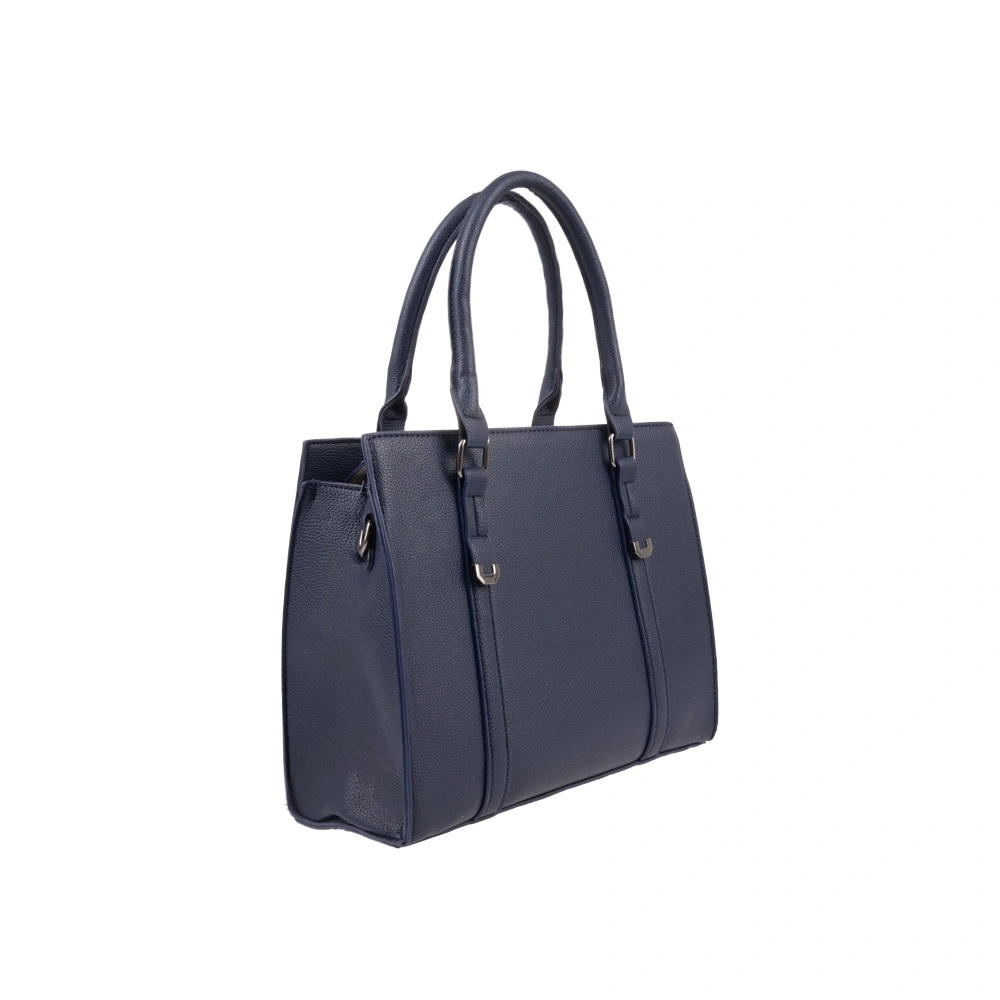 Geanta de mana din piele ecologica Francesca Rossi FR6532, Albastru, #3, Bagsy