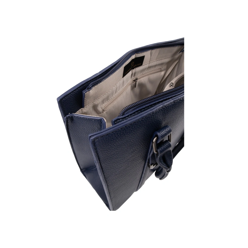 Geanta de mana din piele ecologica Francesca Rossi FR6532, Albastru, #4, Bagsy