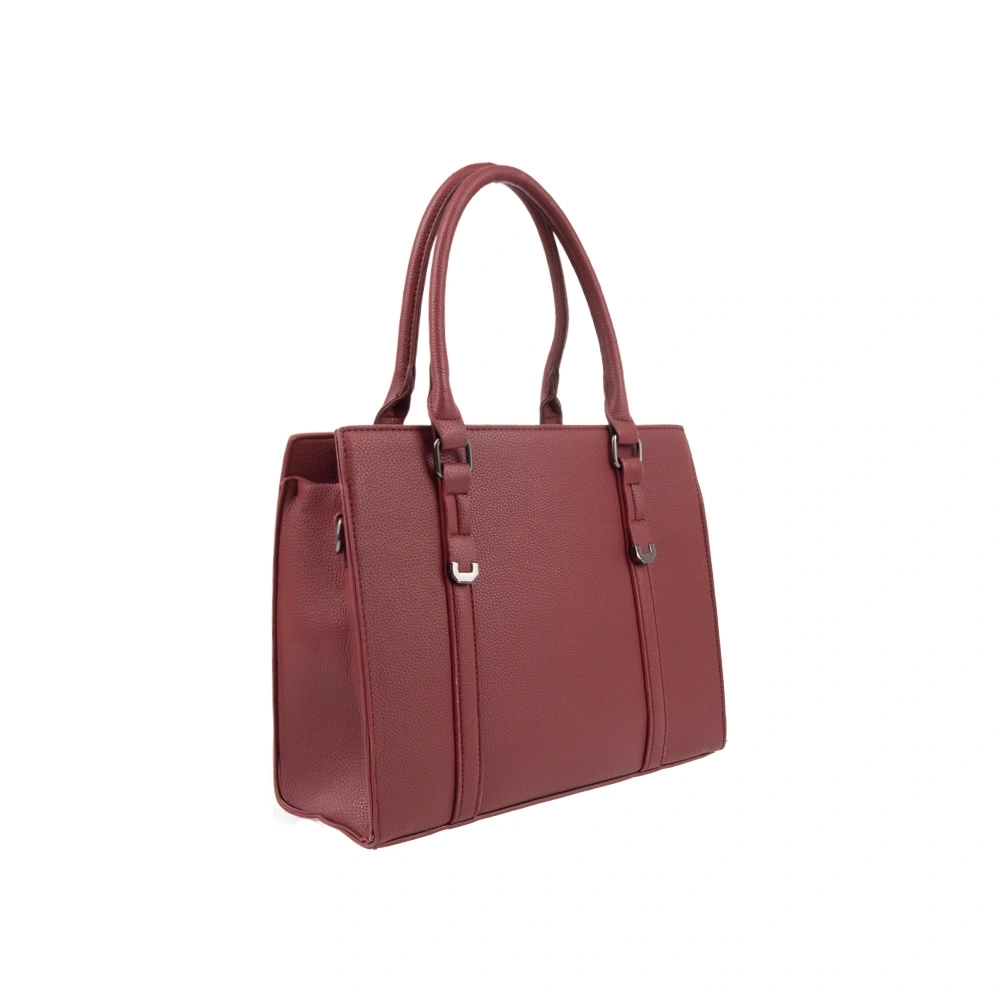 Geanta de mana din piele ecologica Francesca Rossi FR6532, Rosu, #2, Bagsy