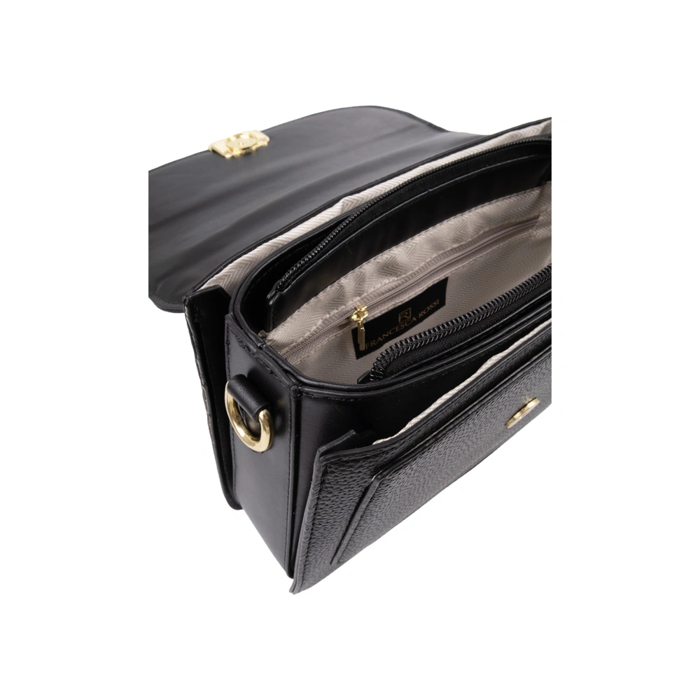 Geanta de umar din piele ecologica Francesca Rossi FR6533, Negru, #4, Bagsy