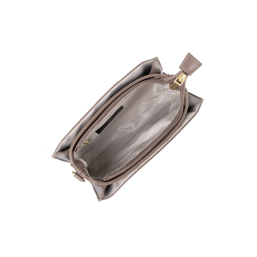 Geanta de umar din piele ecologica Francesca Rossi FR6533, Grej, #4, Bagsy