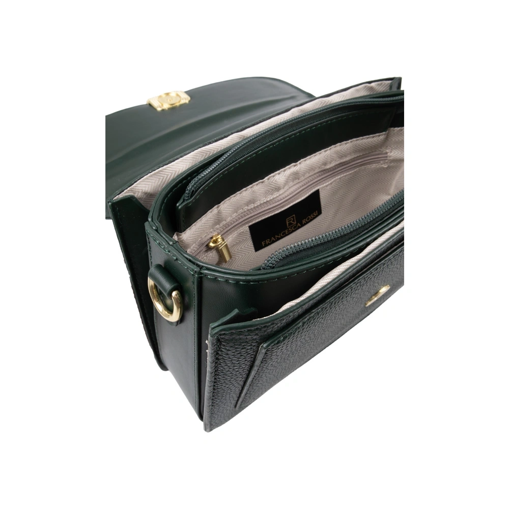 Geanta de umar din piele ecologica Francesca Rossi FR6533, Verde, #4, Bagsy