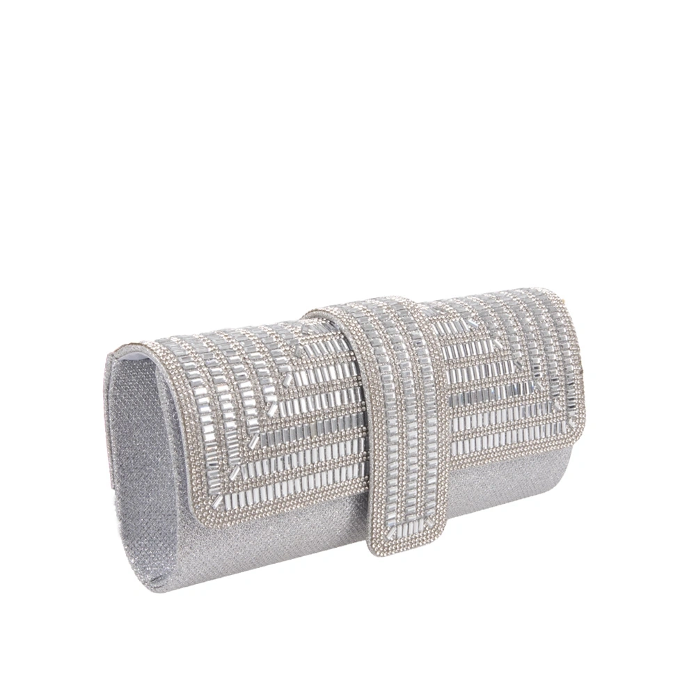 Geanta de ocazie Carolina di Rosa CR1765, Argintiu, #2, Bagsy