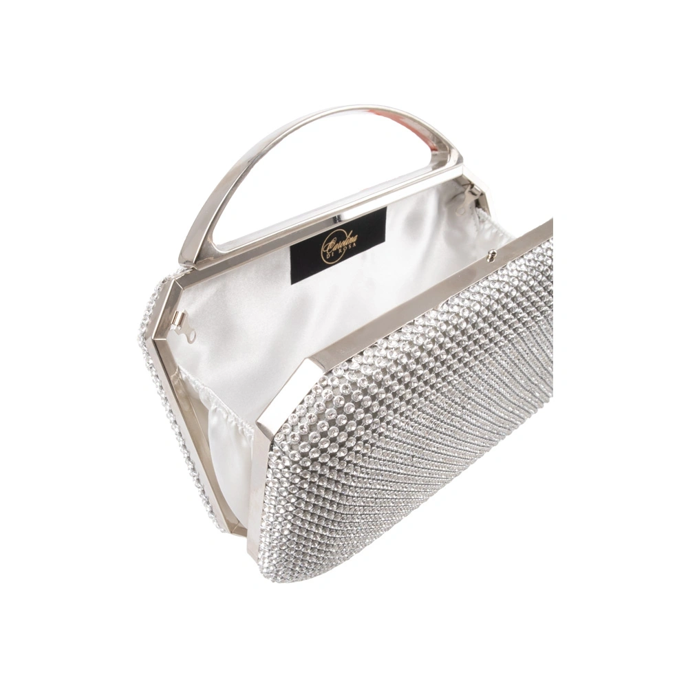 Geanta de ocazie Carolina di Rosa CR1767, Argintiu, Nr. 3, Bagsy