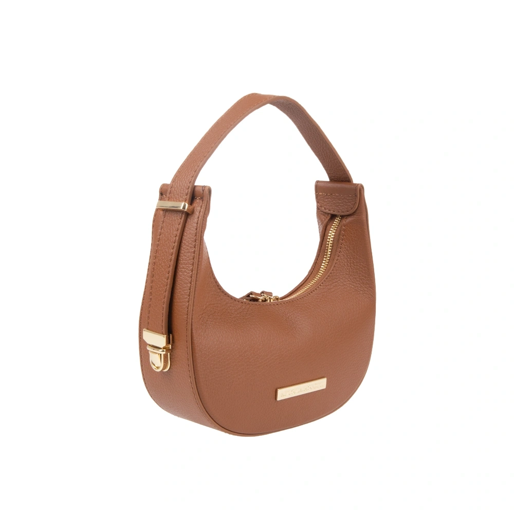 Geanta de mana din piele naturala Antonia Moretti AM1713, Cognac, #2, Bagsy