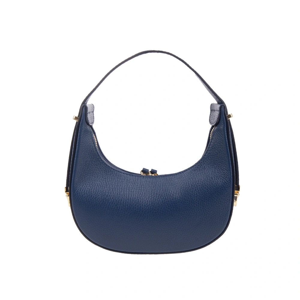 Geanta de mana din piele naturala Antonia Moretti AM1713, Albastru, #3, Bagsy