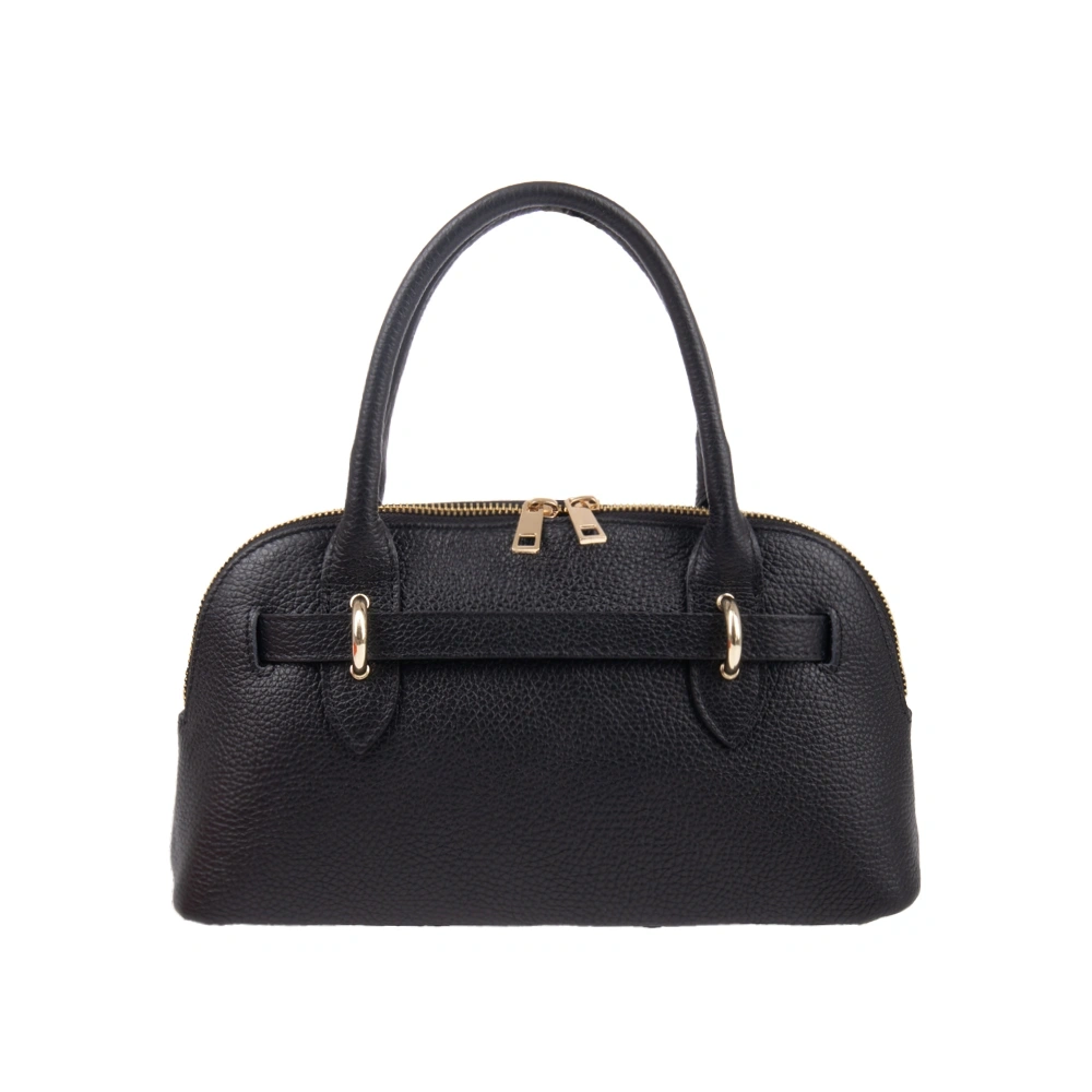 Geanta de mana din piele naturala Antonia Moretti AM1718, Negru, #2, Bagsy