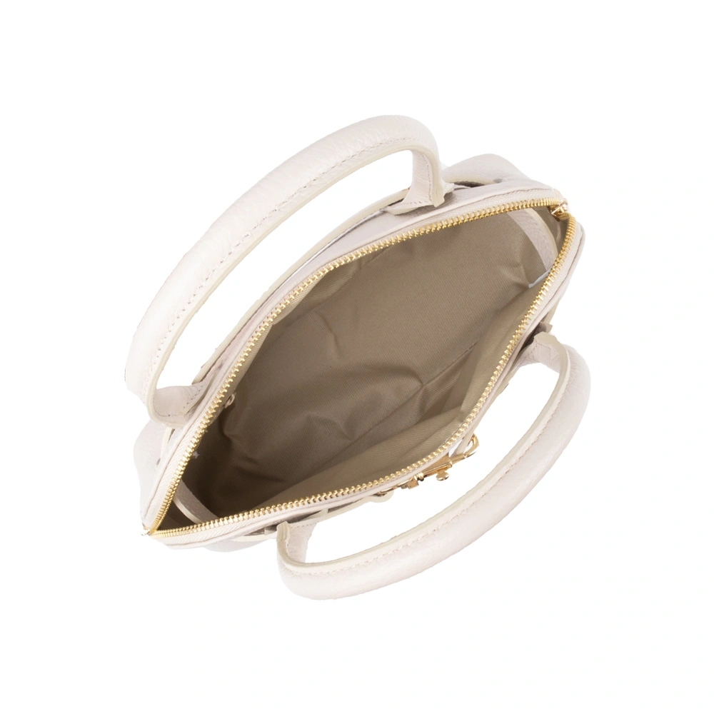 Geanta de mana din piele naturala Antonia Moretti AM1718, Bej, #4, Bagsy