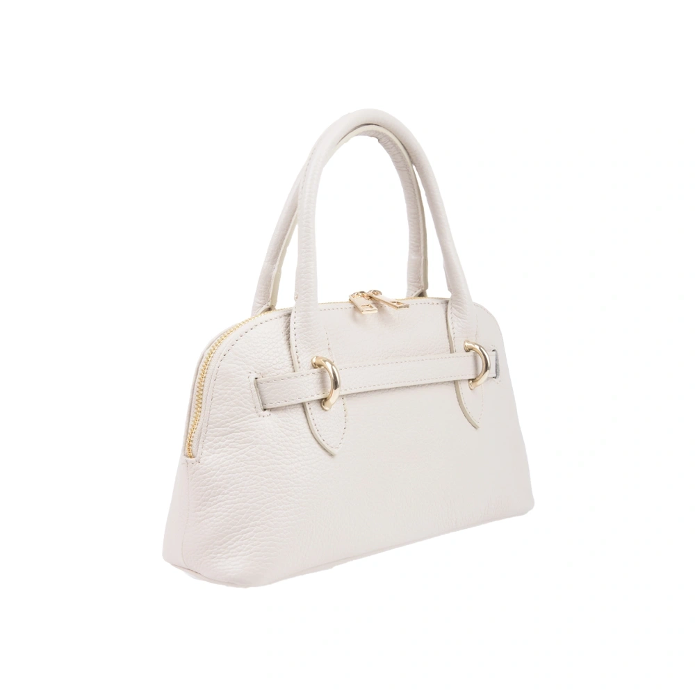 Geanta de mana din piele naturala Antonia Moretti AM1718, Bej, #3, Bagsy