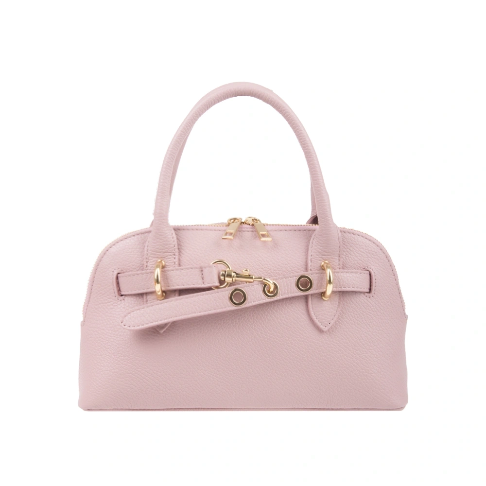 Geanta de mana din piele naturala Antonia Moretti AM1718, Roz, #1, Bagsy