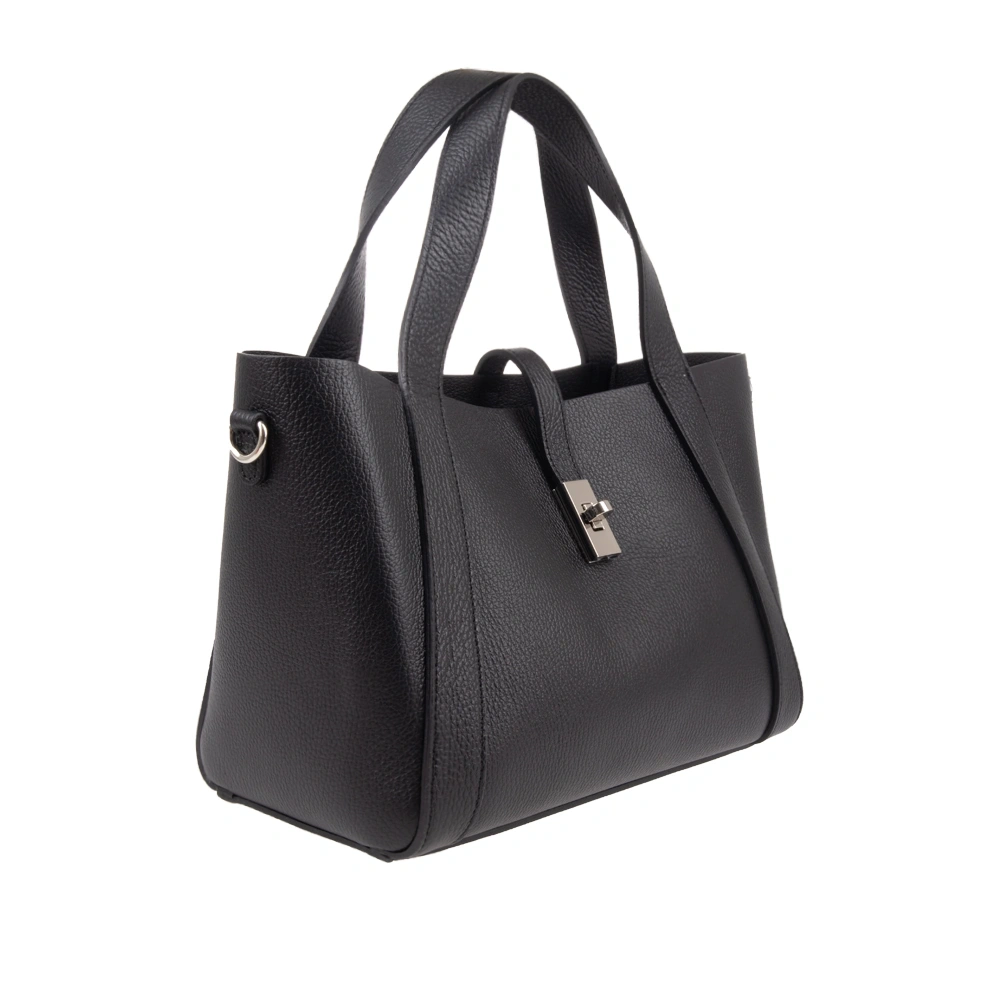 Geanta de mana din piele naturala Antonia Moretti AM1719, Negru, #2, Bagsy