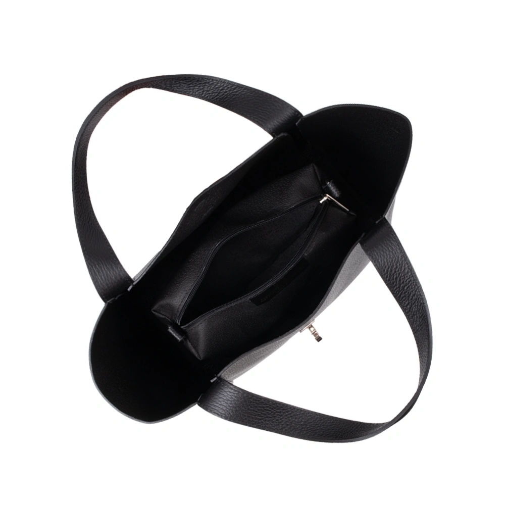 Geanta de mana din piele naturala Antonia Moretti AM1719, Negru, #5, Bagsy