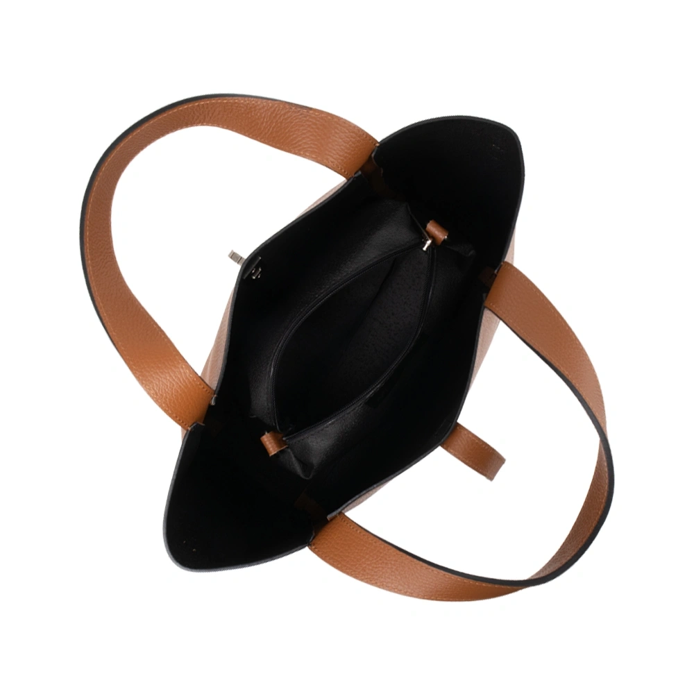 Geanta de mana din piele naturala Antonia Moretti AM1719, Cognac, #4, Bagsy