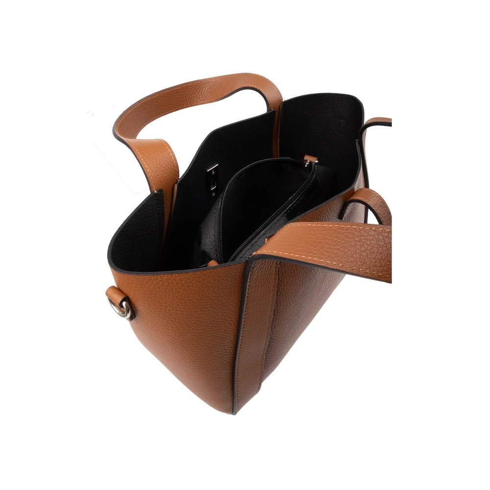 Geanta de mana din piele naturala Antonia Moretti AM1719, Cognac, #5, Bagsy