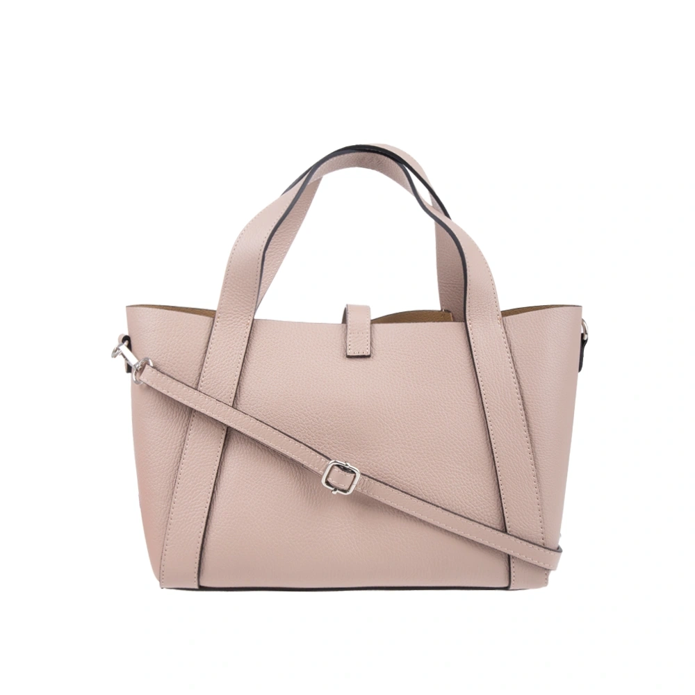 Geanta de mana din piele naturala Antonia Moretti AM1719, Roz prafuit, #3, Bagsy