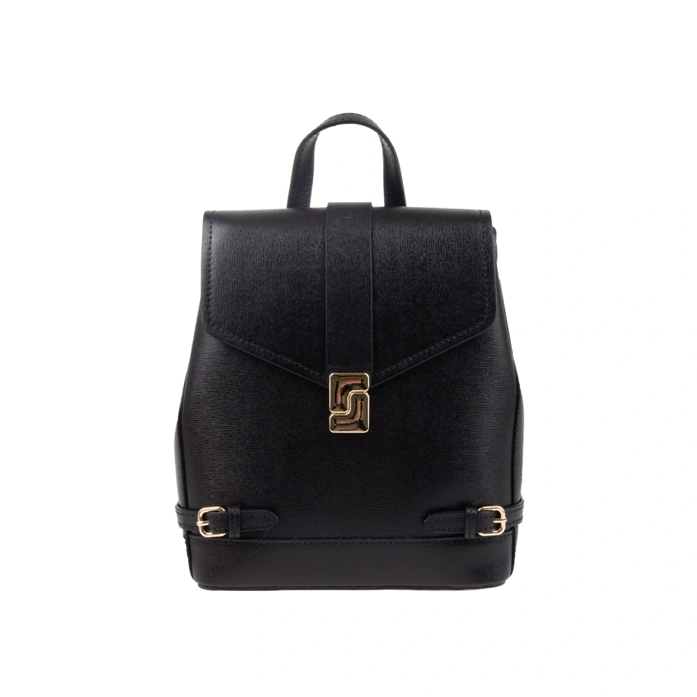 Rucsac din piele naturala Chiara Canotti CC1720, Negru, #1, Bagsy