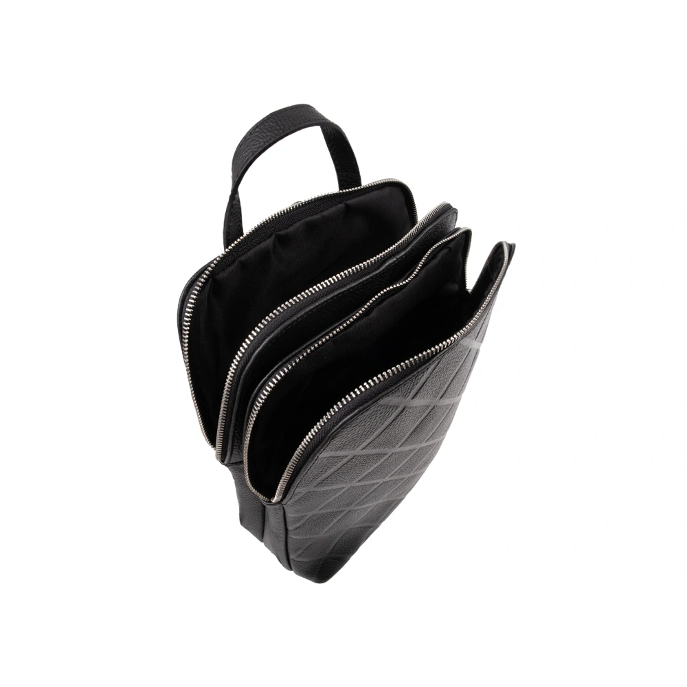 Rucsac dama din piele naturala Chiara Canotti CC1723, Negru, Nr. 5, Bagsy