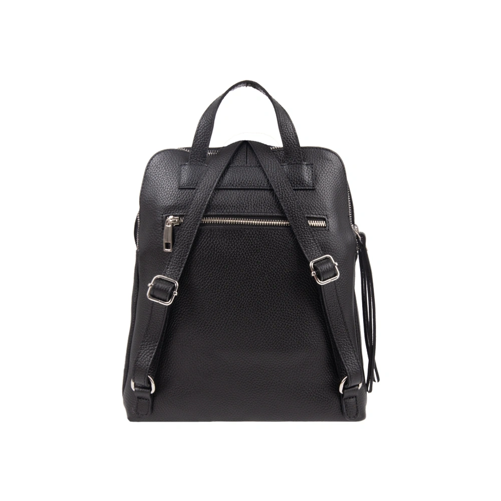 Rucsac dama din piele naturala Chiara Canotti CC1723, Negru, Nr. 3, Bagsy