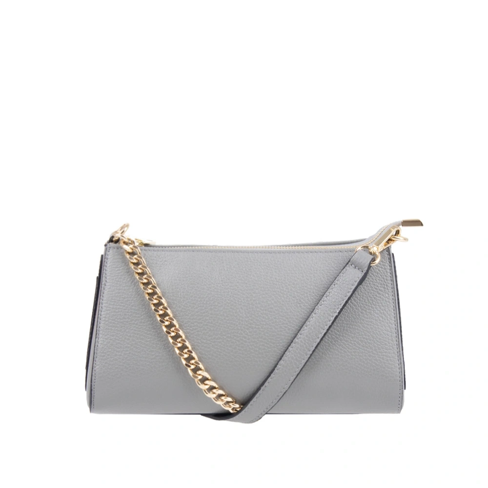 Geanta de umar din piele naturala Chiara Canotti CC1727, Gri, #2, Bagsy