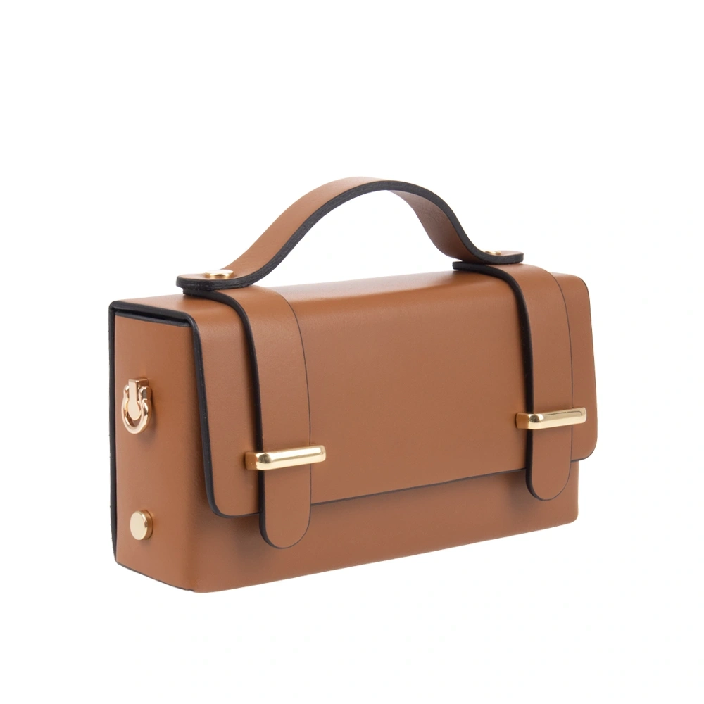 Geanta de umar din piele naturala Chiara Canotti CC1728, Cognac, #2, Bagsy