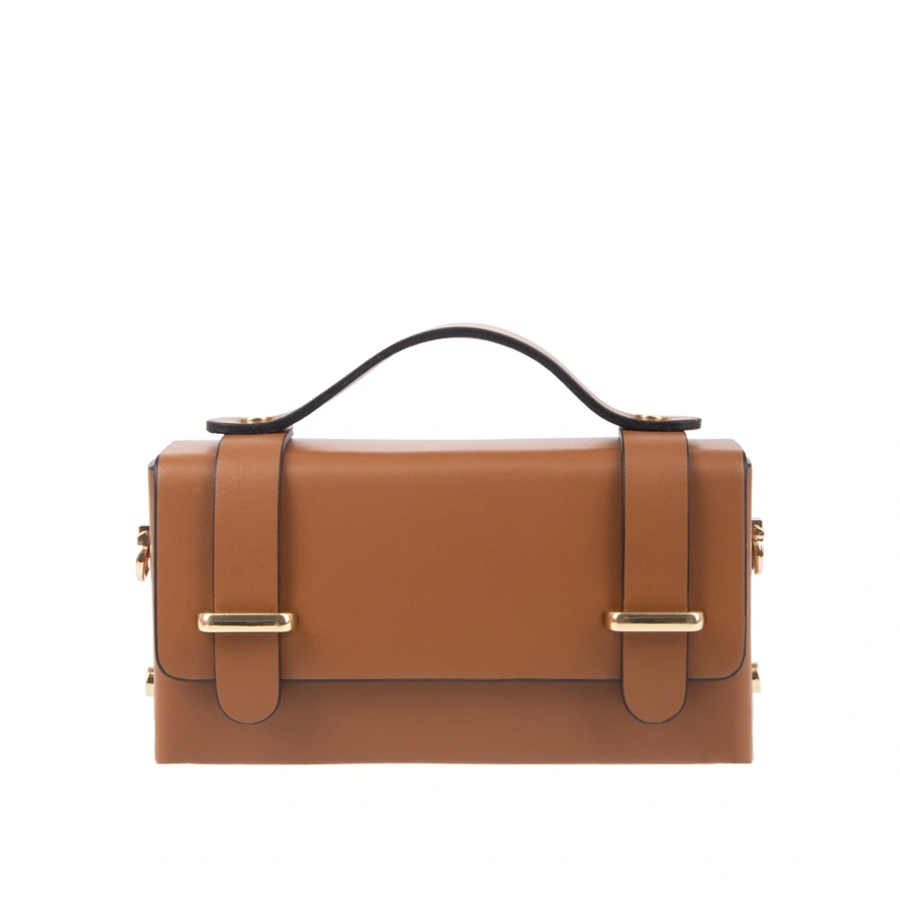 Geanta de umar din piele naturala Chiara Canotti CC1728, Cognac, #1, Bagsy