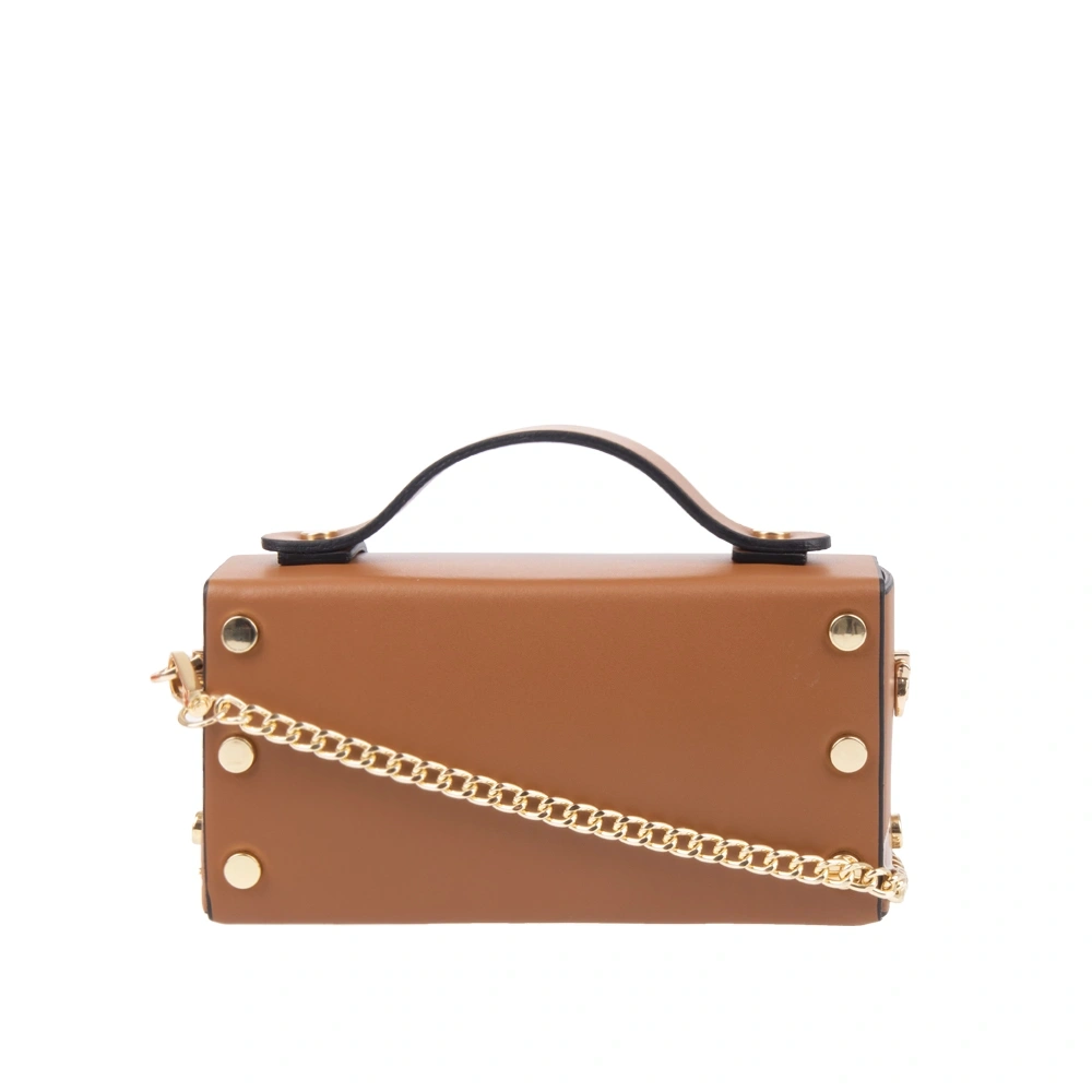 Geanta de umar din piele naturala Chiara Canotti CC1728, Cognac, #3, Bagsy