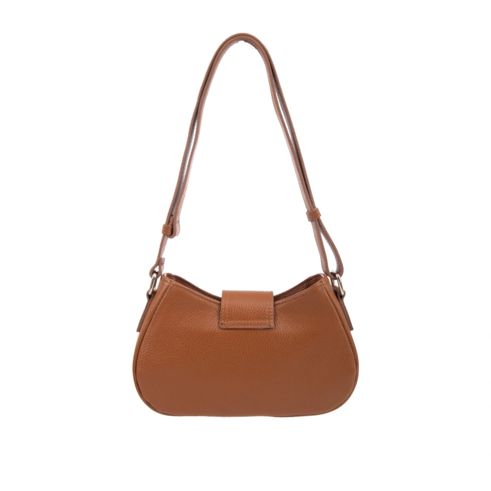 Geanta de umar din piele naturala Chiara Canotti CC1730, Cognac, Nr. 3, Bagsy