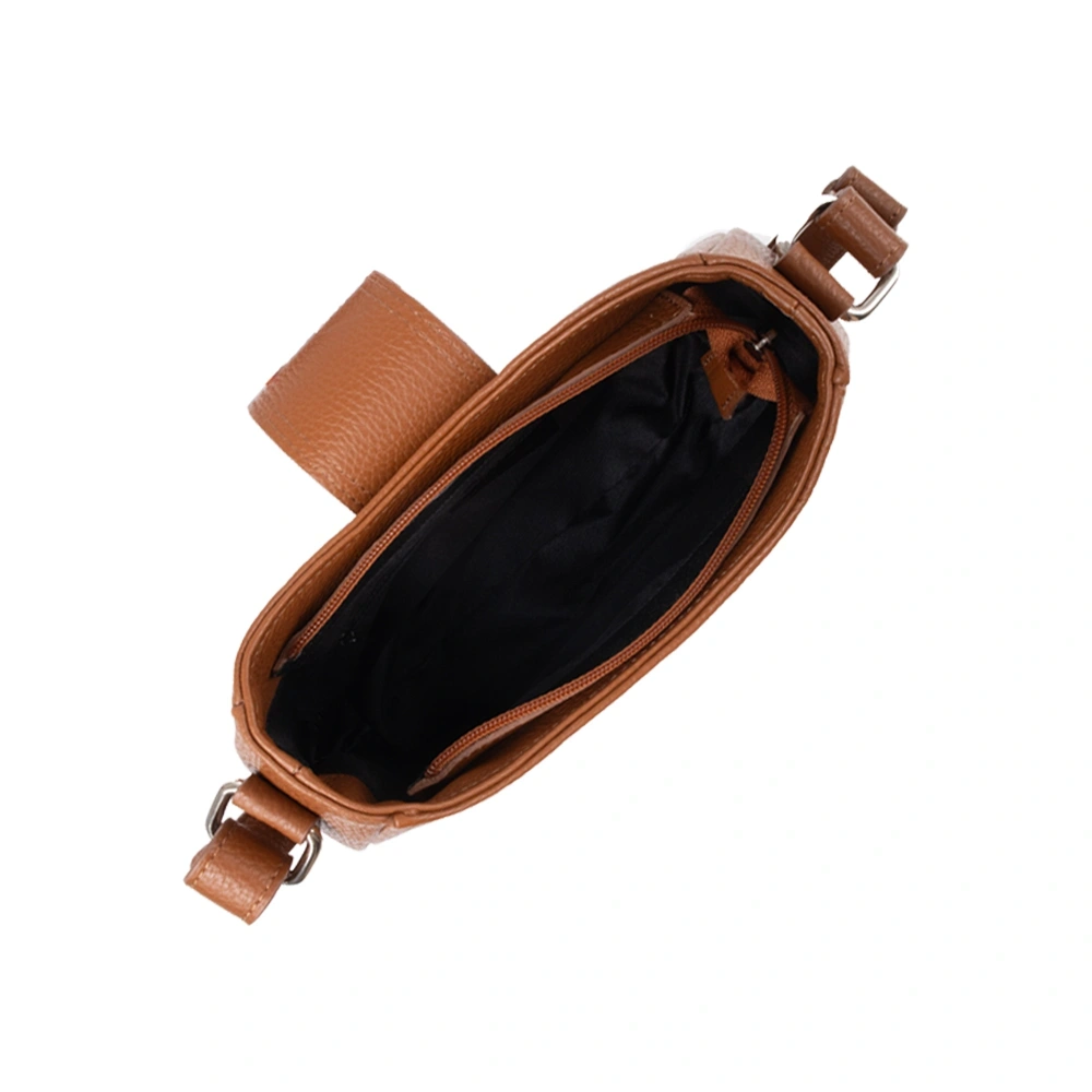 Geanta de umar din piele naturala Chiara Canotti CC1730, Cognac, Nr. 4, Bagsy