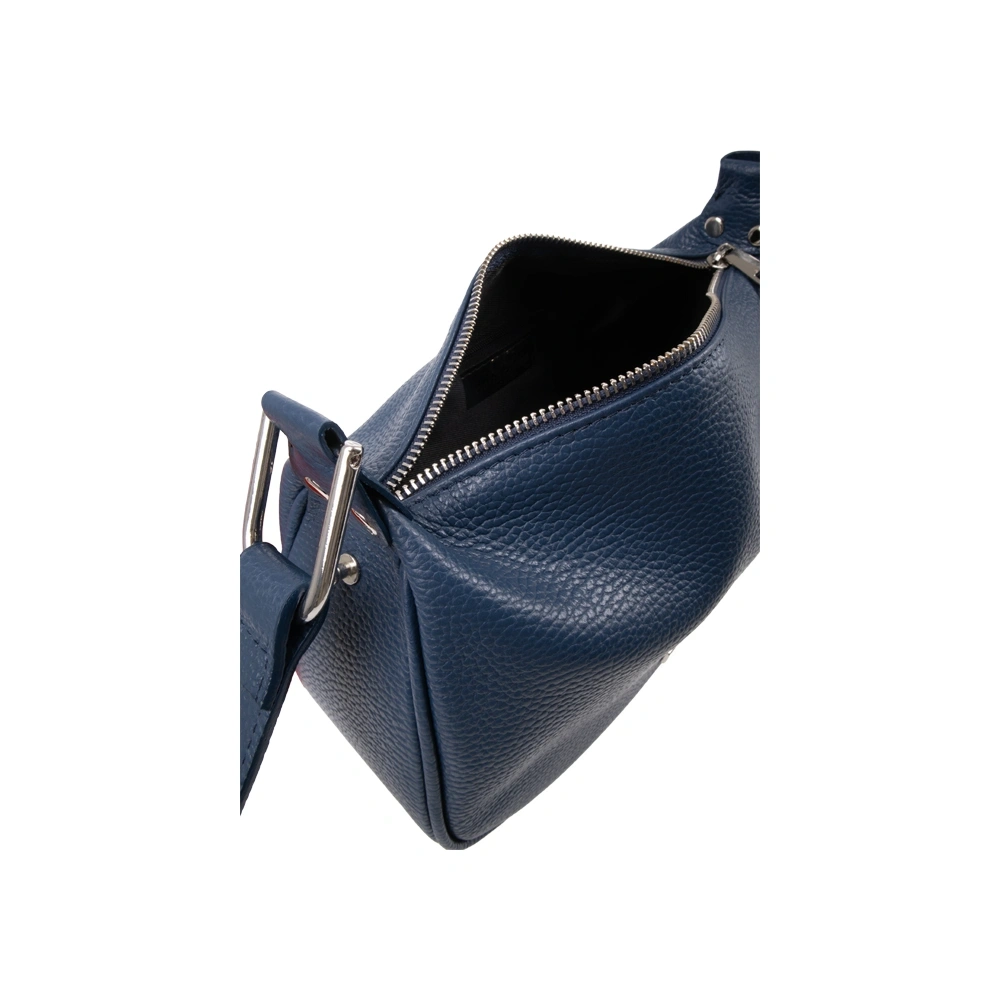 Geanta de umar din piele naturala Chiara Canotti CC1732, Albastru, #4, Bagsy