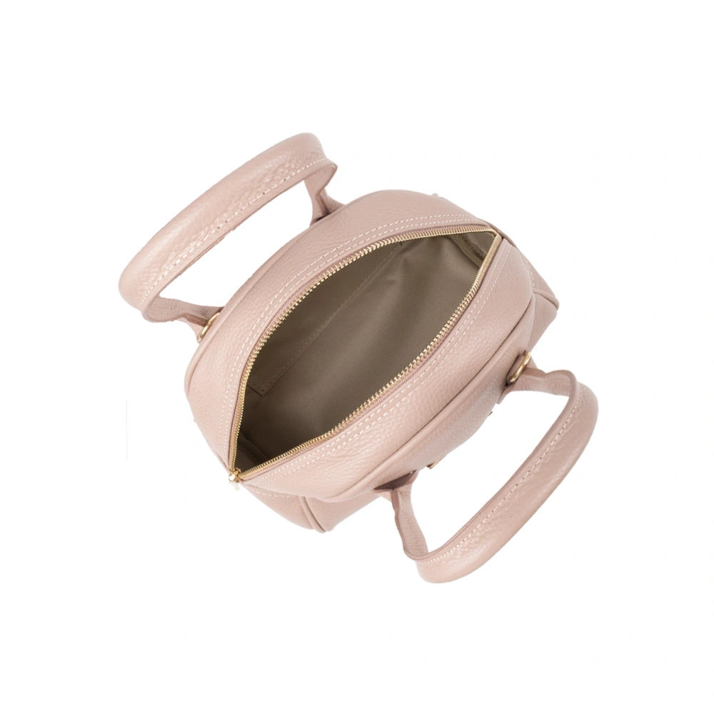 Geanta de mana din piele naturala Antonia Moretti AM1738, Roz prafuit, #4, Bagsy